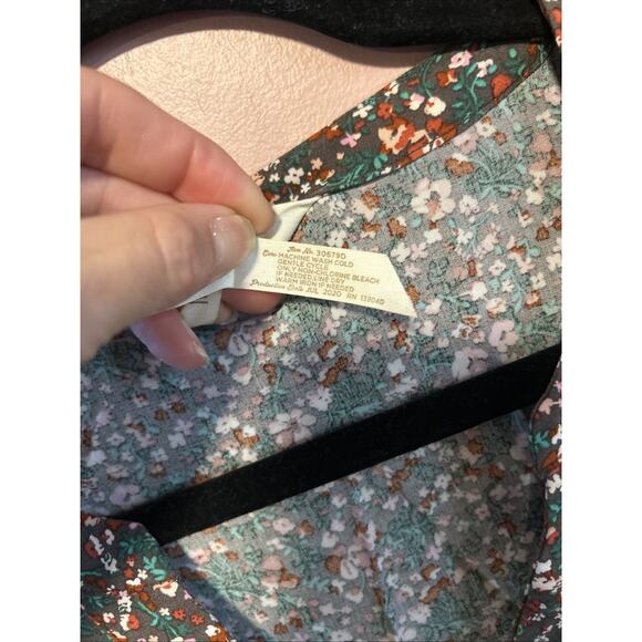 Matilda Jane Fabulous Floral Dress Rayon Fall Long Sleeve Tiered Oversized Small - Picture 3 of 9